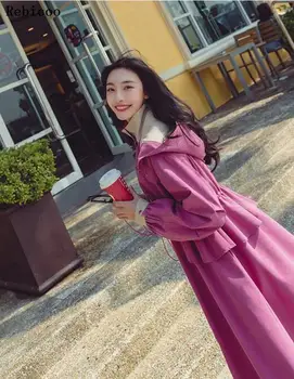 

Spring New Hooded Pockets Drawstring Loose Windbreaker Harajuku Single-breasted Patchwork Personality Women Clothes Coat