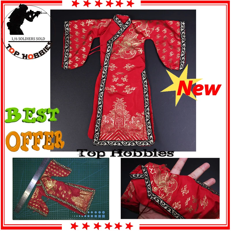 Details about   1/6th King of Qing Dynasty Dragon Robe Clothes Set Fit 12" Male Action Figure