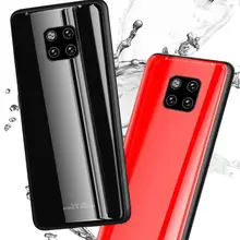 Чехол из закаленного стекла для телефона для huawei P30 P30Pro P30Lite P Smart P20 P20Pro P20Lite 20Lite 10Lite сплошной цвет задняя крышка