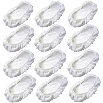 

12-Pack Flat Mop Cloth Cover for Vanduck Steam Microfiber Cloth Rag Replacement Accessories