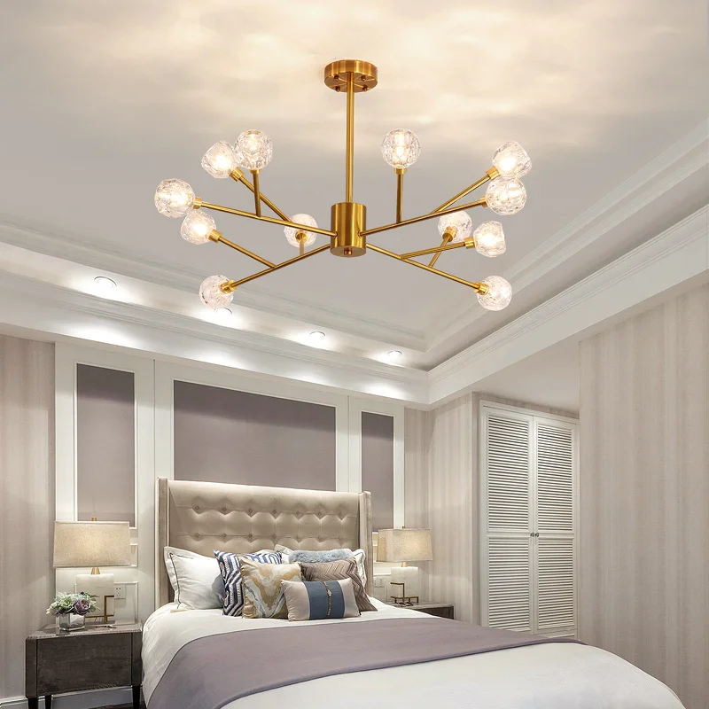 Cristalli Per Lampadari Soggiorno Lampadario Personalità Luce Luce Ristorante Di Cristallo Di Lusso Lampadario In Oro Chiaro Ac Milano