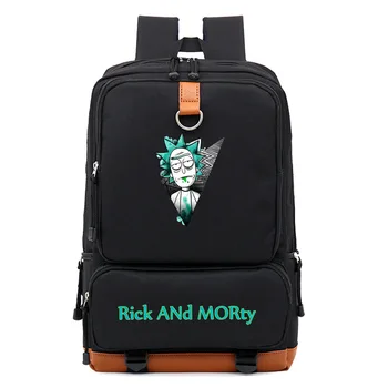 

Backpack Anime Rick and Morty Backpack School Bags Teenagers Laptop Shoulders Bag Bookbags Men Travel USB Bags Women Men Cartoon