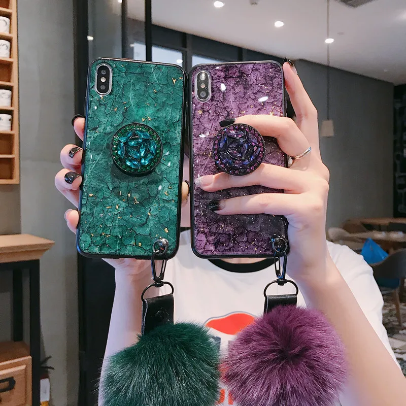 Роскошный блестящий чехол для Xiaomi Redmi 7 7A GO силиконовый с мраморным рисунком 9 SE K20