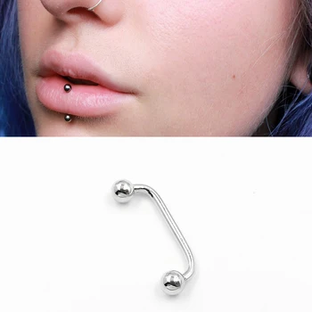 

1PC Punk lip Rings 925 sterling silver Piercing Lip ring fine Body Jewelry