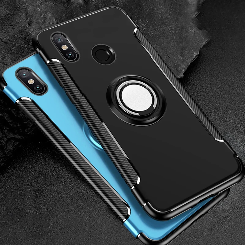 Чехол с магнитным кольцом для Xiaomi Mi Max 3 9T A2 8 Lite 9 силиконовая задняя крышка Redmi 6 7 5