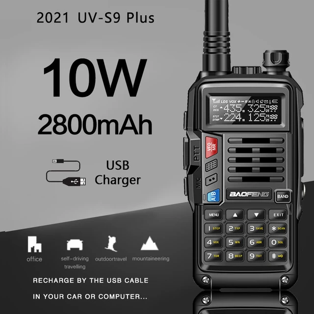 BaoFeng – walkie-talkie UV-S9 Plus puissant, émetteur-récepteur