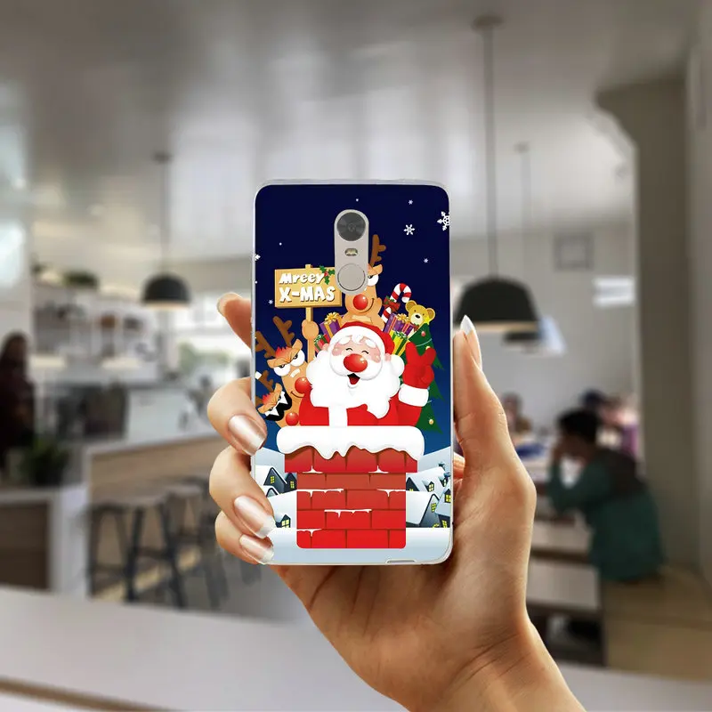 Picture 11 Силиконовая форма для Xiaomi mi 3 4 4i 4C 5 5S 5X6 6X8 9 SE A1 A2 Max 2 3 mi x 2 Plus Мягкий ТПУ милые Чехлы для телефона с изображением "Рождественский северный олень" - Цвет: Picture 11