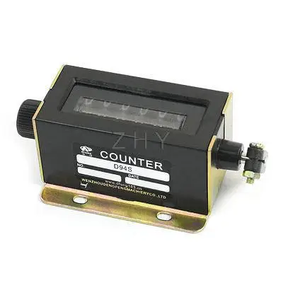 D94-S 0-999999 6 цифр поворотная ручка сбрасываемый ручной учетный счетчик
