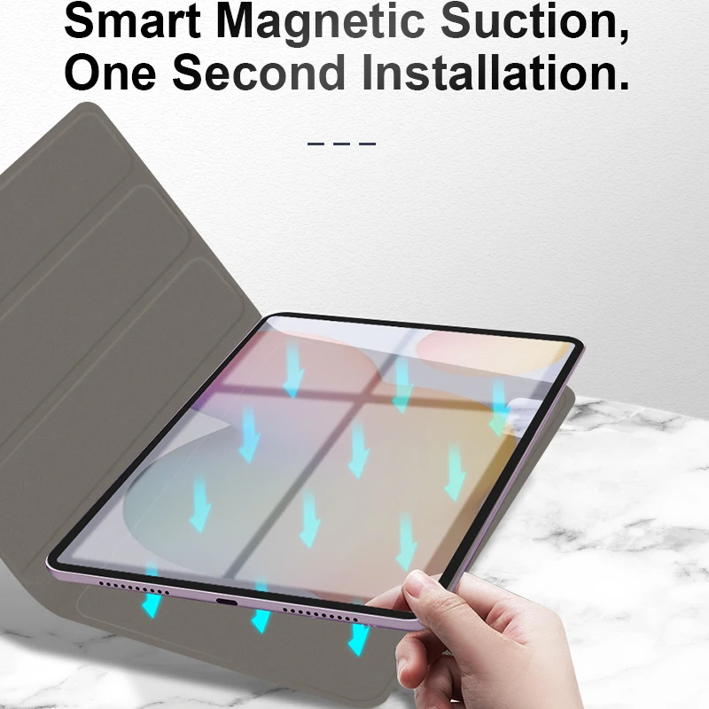 Прочный Магнитный чехол для Samsung Galaxy Tab S6 Lite 10 4 Обложка дюйма зеркальный