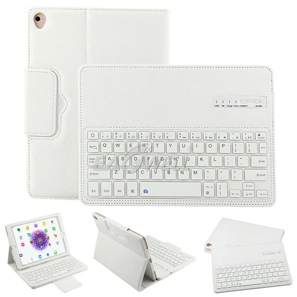Беспроводная Bluetooth клавиатура Smart Cover для Apple iPad Pro 10,5 дюймов чехол из искусственной кожи Litchi клавиатура с узором чехол для планшета