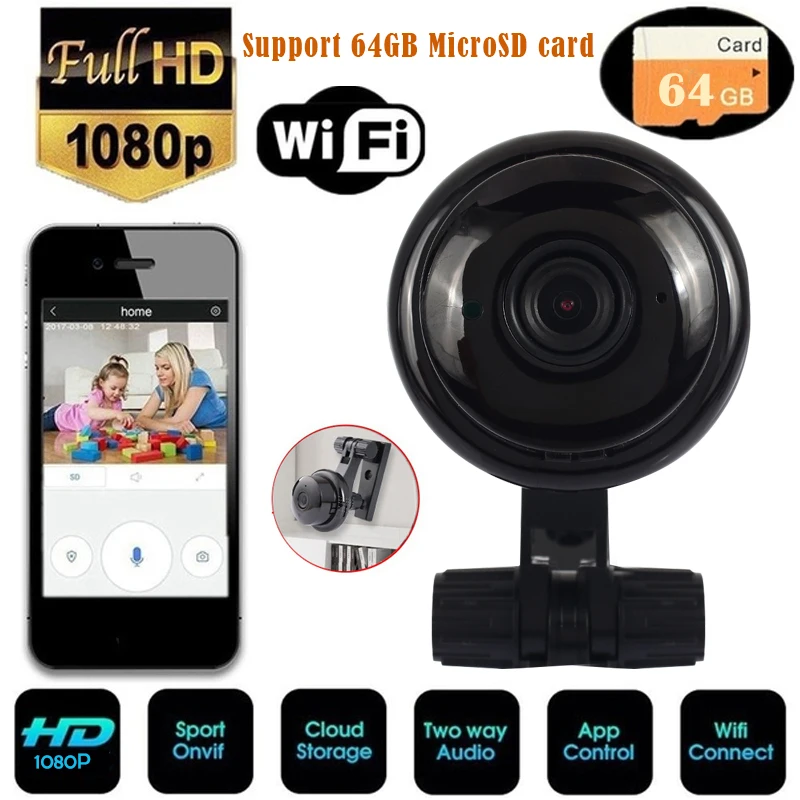 Cewaal Mini Camera Wifi HD 720P IP Camera Wifi Micro Camera  Motion detection Video Control  Micro Mini Wireless Video Camera
