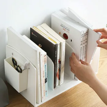 

Desktop bookshelf creative multifunctional floor small bookcase storage rack home with pen holder file frame rack MJ708