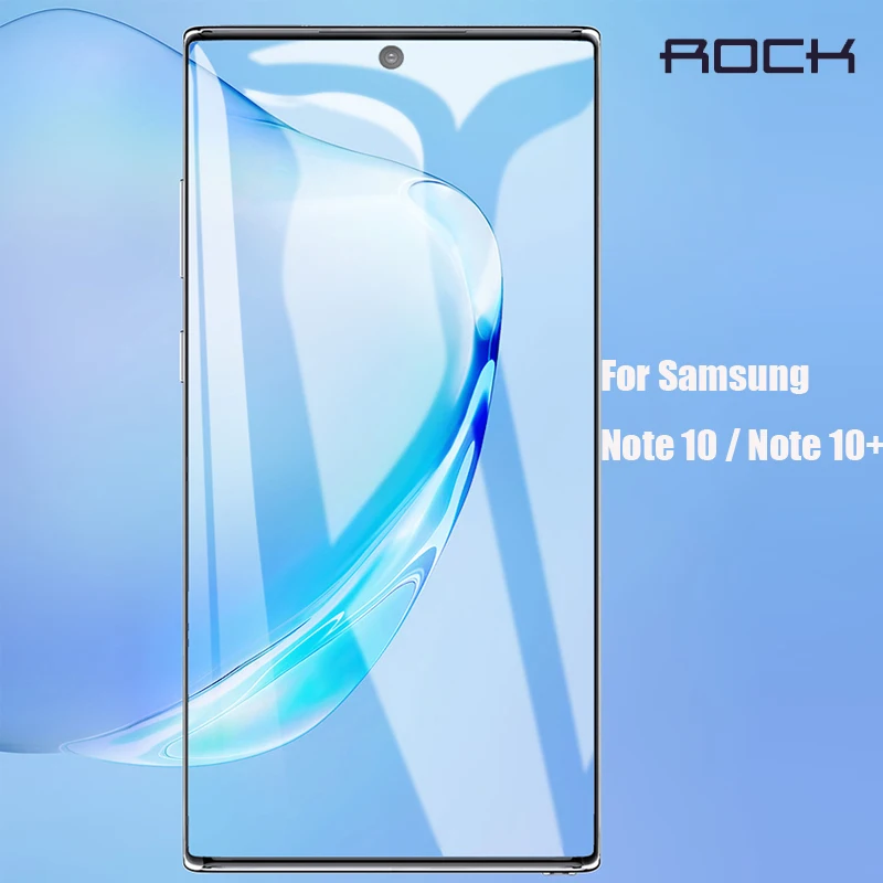 

For Samsung Note 10 Plus Screen Protector ROCK 0.18mm Full Coverage 3D Curved Soft Hydrogel Film For Samsung Galaxy Note 10