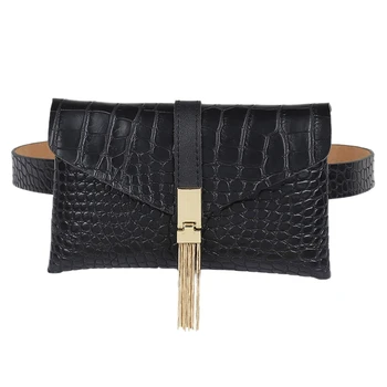

Women's Tassel Wild Belt Bag Belt Type Bag Disassembly Waist Bag Decoration Clothing