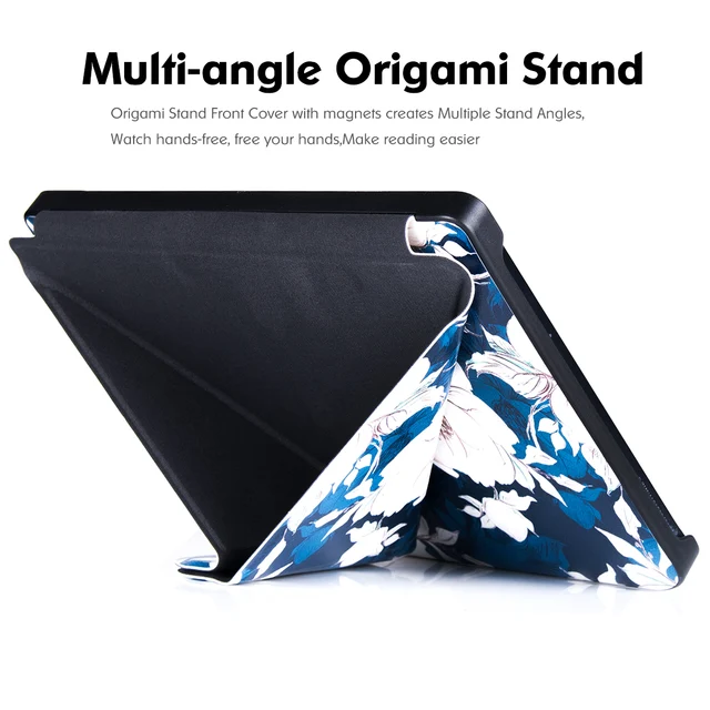 for Kobo Libra H2O 7Multiangle Origami Stand Protective Cover w/Auto Sleep  Wake 