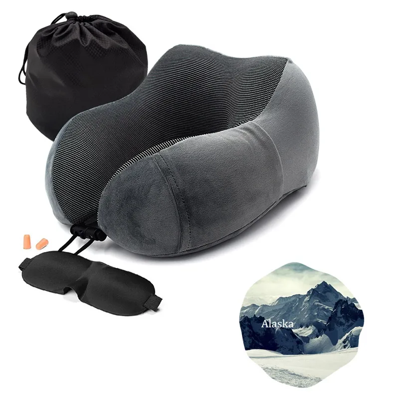U-образная дорожная подушка для самолета, надувная подушка для шеи, аксессуары для путешествий, 3 цвета, удобные подушки для сна, домашний текстиль