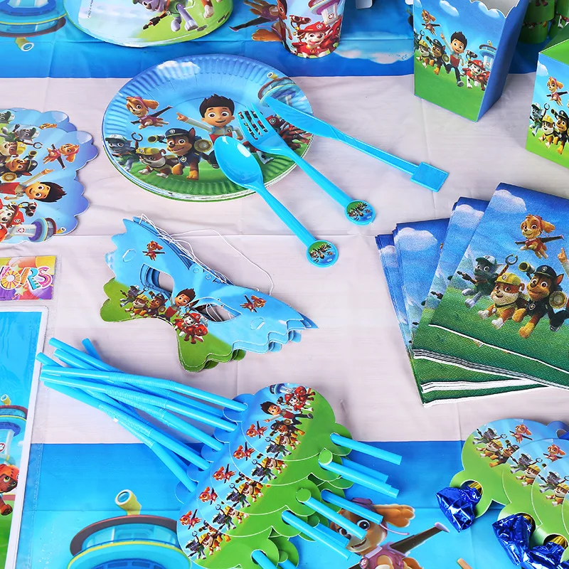 Figuras de la patrulla canina para niños, decoración de fiesta de cumpleaños, juguetes, dibujos animados, perro de rescate, modelo de figura de acción, chico de la patrulla canina, regalo de Navidad