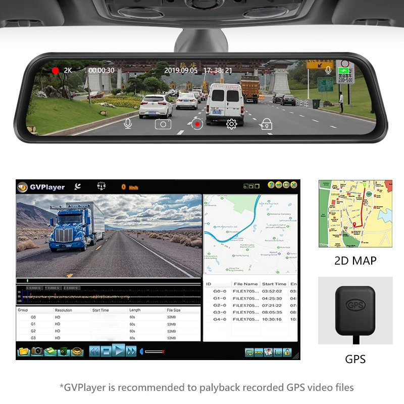 Jansite 12 дюймов Ultra HD 2K Автомобильный видеорегистратор Камера 2560*1440P gps зеркало dvr Камера авто DVR регистратор двойной объектив видео регистратор Jansite 12 дюймов Ultra HD 2K Автомобильный видеорегистратор Камера 2560*1440P gps зеркало dvr Камера авто DVR регистратор двойной объектив видео регистратор
