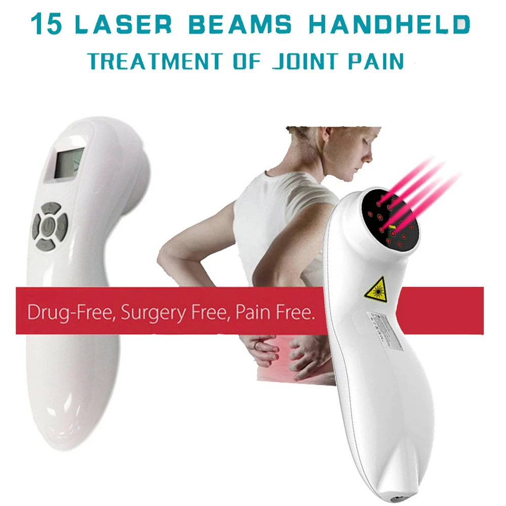 

Low Level Cold Laser Therapy Back Pain Reliever Powerful Handheld Body Pain Relief Solution with Free Laser Goggles