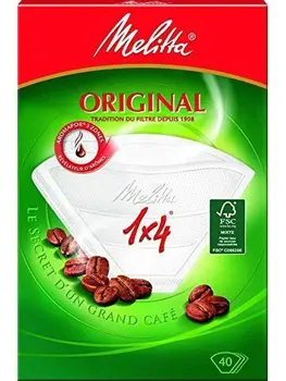 

Melitta, Original, Packung 40 Filter, 1 x 4 – [4 Stück]