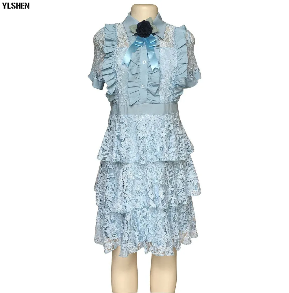 New Style Classic African Dresses for Women Dashiki African Clothes Fashion Lace Fungus Edge Stitching Africa Dress Clothing 05