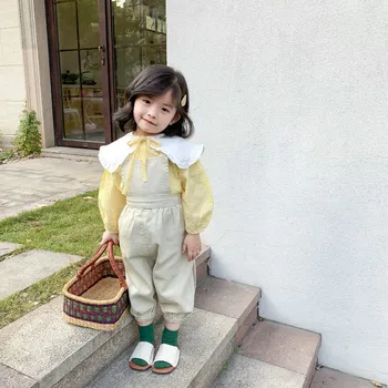 

Dojhonkids Cotton Twill Bloomers Kids Strap Jumpsuit Casual Spring Overalls Baby Boy Girls Bib Romper Pant Children Trouser