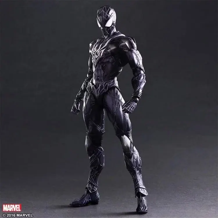 Marvel, Мстители, Человек-паук, Капитан Америка, железный человек, Человек-паук, ПВХ, фигурка, Коллекционная модель, игрушка для детей, Рождественская игрушка - Цвет: Venom Spider Man