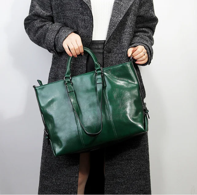 

High Capacity Women Genuine Leather Handbag Elegant Exquisite Shoulder Bag Classic All-match Commuter Crossbody Bags Bolsa DF449