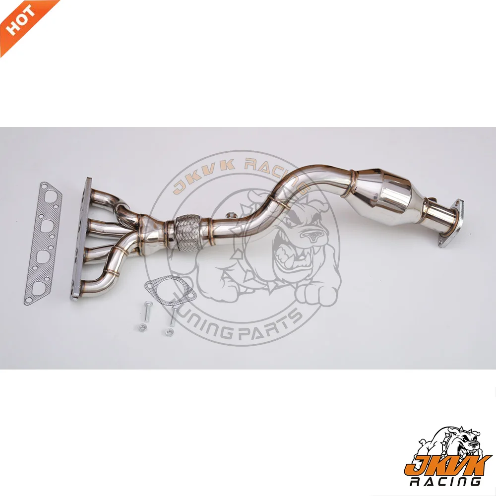 JKVK гоночный выпускной коллектор для MINI ONE 1 6 COOPER S R51 R52 R53 с 200 ячейками cat |