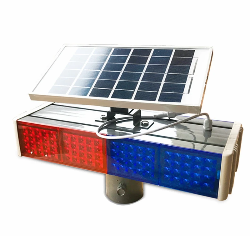 

Solar Energy Warning Lamp LED Traffic Crossing Strobe Red Blue Signal Security Protection High Quality Solar Warning Lamps