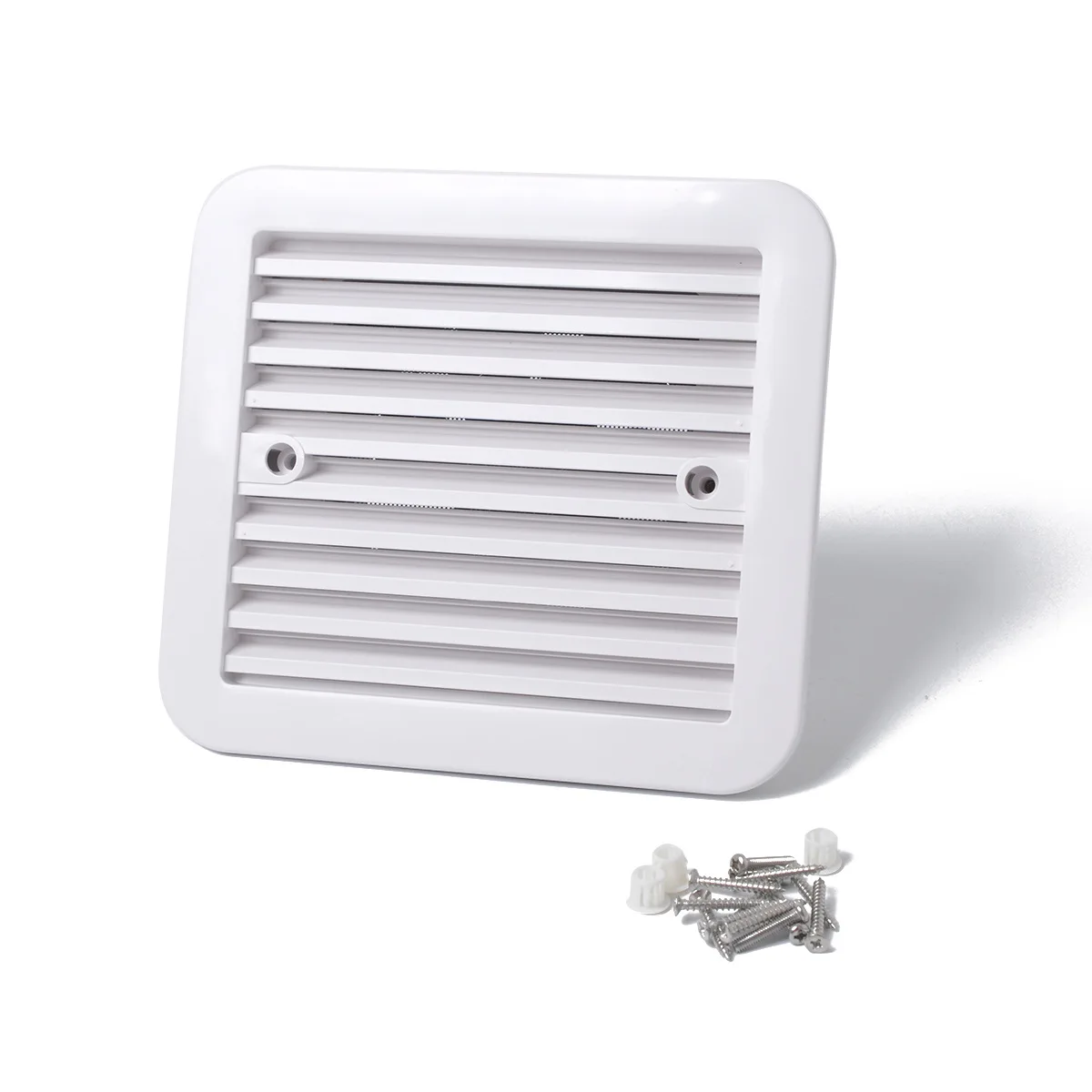 silence 12V Fridge Vent Outlet With Fan For RV Trailer Caravan Side Air Ventilation Exhaust Fan White RV Car Styling Accessories