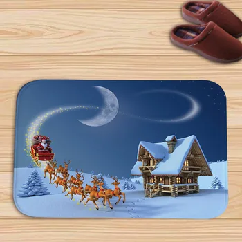 

Mearry Christmas Anti-slip Absorb water Bath mat Cartoon Bathroom bedroon floor mat Entrance Rugs kids mat 40*60cm 0057