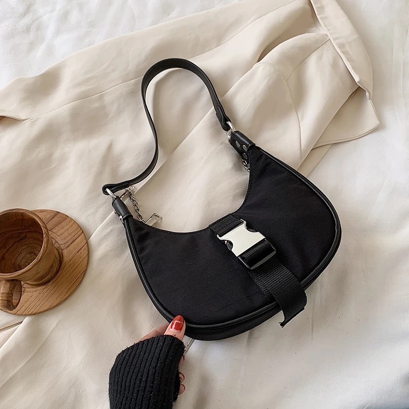 

Simple Broadband Single Shoulder Small Bag Western Style Female Bag 2020 Popular New Messenger Bag Underarm Bag Gg Bag Handbag