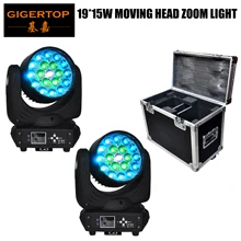 TIPTOP 19x15 Вт Bee Eye Zoom СВЕТОДИОДНЫЙ движущийся головной свет футбольного ночного клуба, бара хороший выбор DMX/Sound/Auto Running