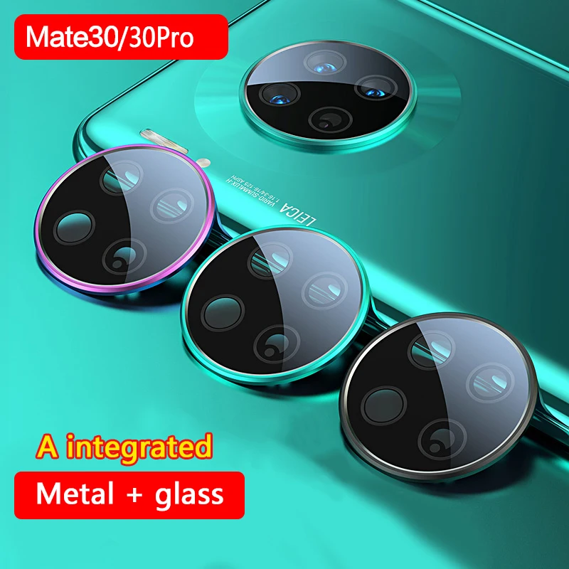 Metal + Glass metal integration Camera Lens Protector for huwei Mate 30 Pro Anti-scratch 360 Full Protection Ring flim | Мобильные