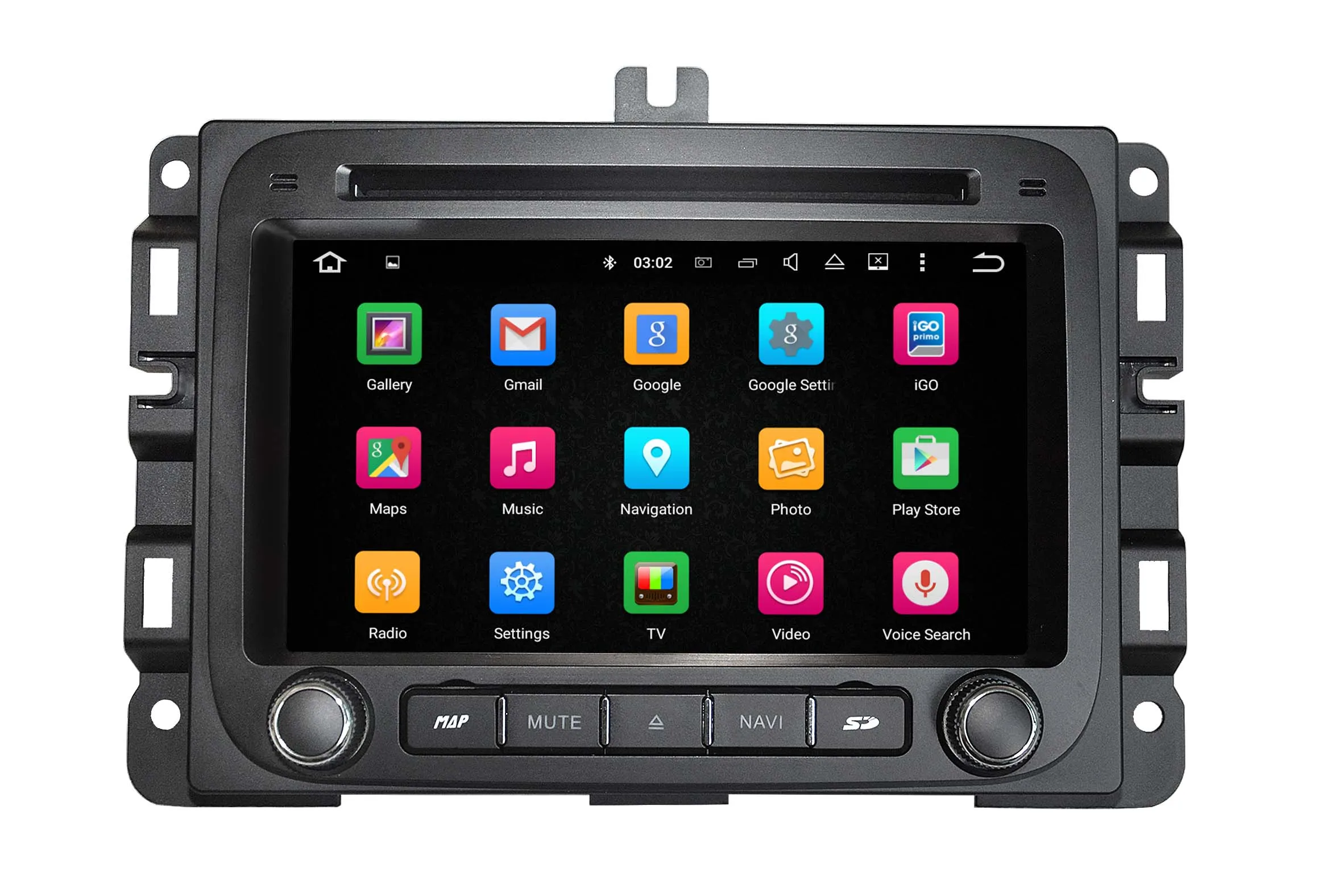 Best Quad core 1024*600 HD screen Android 9.0 Car DVD GPS radio Navigation for Dodge Ram 2014-2016 with 4G/Wifi DVR OBD mirror link 2