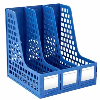 

3 Shelf Magazine School Storage Box Pencil Office Rack File Holder Paper Paperwork Simple Stationery Desk Organiser