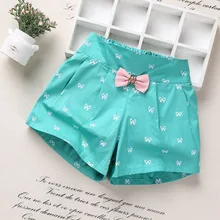 Стиль; корейский стиль; летние шорты с бантом для девочек; повседневные шорты для девочек; детская одежда