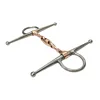 Stainless Steel Full Cheek Bit Twisted Copper Mouthpiece Horse Bit Equipment 12.3cm 5
