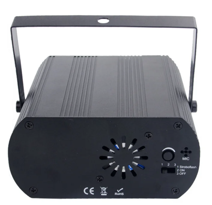 Remote control red green blue strobe laser light with LED strobe effect Red and green stage light