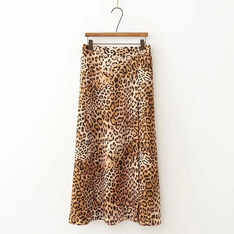 

2018 Autumn WOMEN'S Dress New Style Animal Pattern Printed Skirt Skirt 1641
