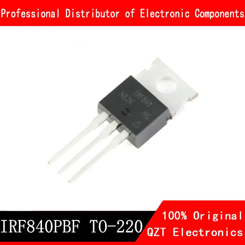 10PCS IRF840 TO220 840 IRF840PBF TO-220 new and original IC Chipset 10pcs irf9540n to220 irf9540npbf irf9540 to 220 irf9630 irf9630pbf irf9610 irf9610pbf irf9530 irf9530n irf9540 irf9540n