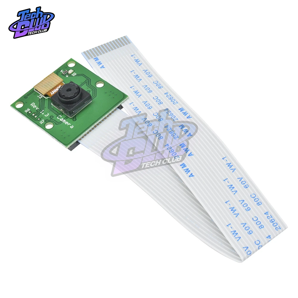 

OV5647 5 MP Camera Board Module 1080P+15cm Cable OV5647 Webcam Compatible for Raspberry Pi 3 Model B+ Plus / 3 /2