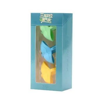 

One Set Children Hold Pen Magic Set Beginner Writing Silicone Toy Baby Double Thumb Posture Correction Pen Tool