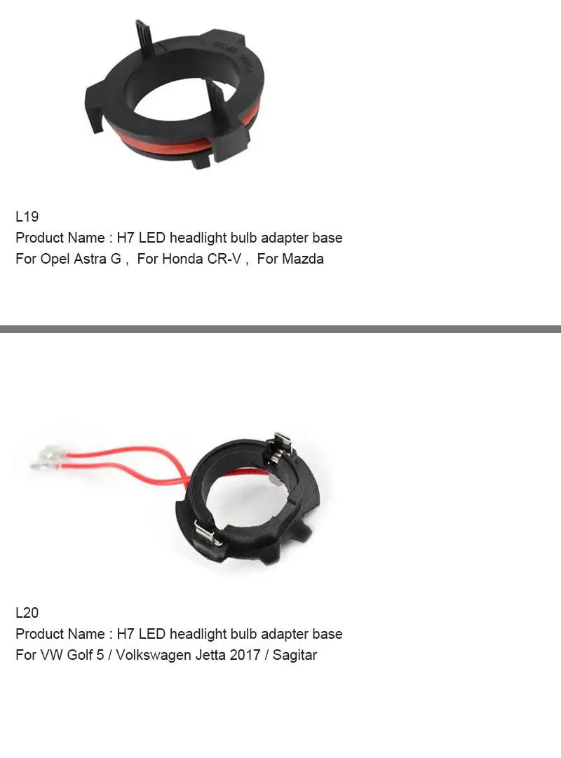 H7 адаптер база H1 гнездо держатель для Volkswagen Touran Golf MK7 Фокус Fiesta Mondeo Обнаружение hyundai Tucson Cerato Astra G CR-V