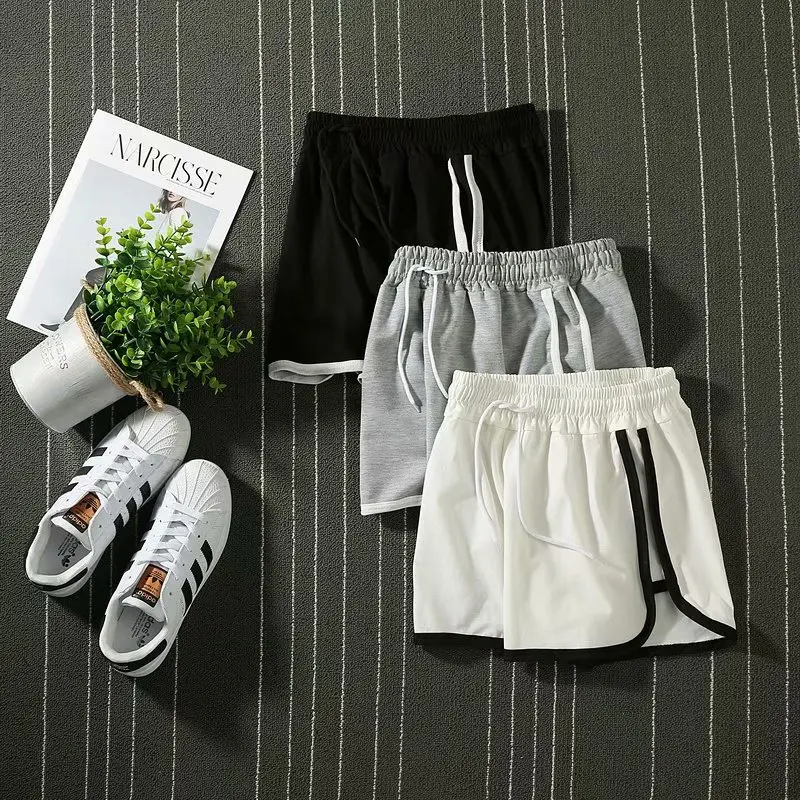 

2020 Simple Women Casual Biker Patchwork Fitness Workout Tight Summer Feminino Elastic Beach Skinny Slim Fe