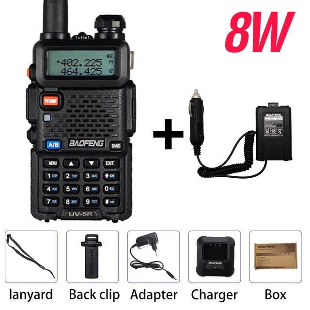 long range walkie talkies Dual Band Two Way Radio Baofeng UV 5R Walkie Talkie 128CH VHF UHF FM VOX Ham CB Radio Outdoor Interphone Wireless Walkie-Talkie long range walkie talkies 500 miles Walkie Talkie