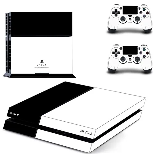 QPTM0319 Наклейка для PS4 наклейка чистый белый синий золотой полное покрытие лицевые панели наклейка виниловая для playstation 4 консоль и контроллеры наклейка для PS4 наклейка - Цвет: QPTM0319