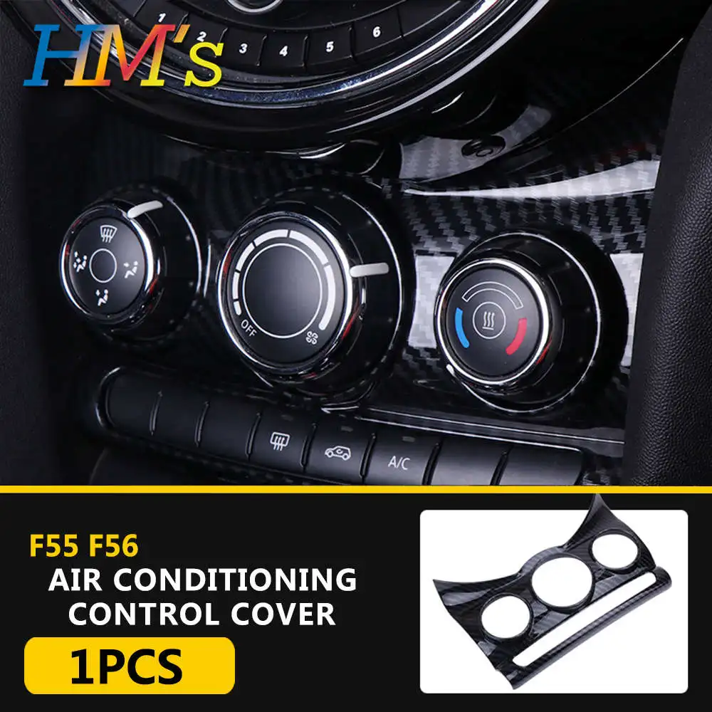 

For MINI Cooper S JCW F55 F56 Accessories Center Control Panel Decoration Sticker Cover For MINI F55 2015-2017 2018 2019 2020