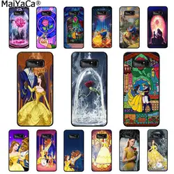 MaiYaCa beauty Beast Rose Princess Art Smart Cover мягкий чехол для телефона samsung Note 3 4 5 7 8 9 galaxy A50 A70 galaxy J7 2018